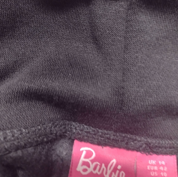 🆕BARBIE 🩷 LOGO BLACK/PINK  HOODIE - Picture 3 of 6